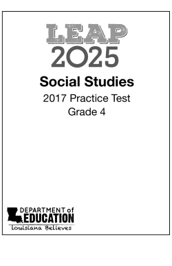 Social Studies - Louisiana Believes