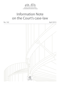 No. 162 - European Court of Human Rights