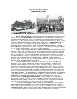 Pullman Strike Trial - Christopher C. Martell