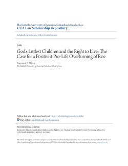 - CUA Law Scholarship Repository