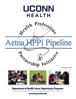 H ealthProfessions Par I t n h erpi itiative n s
