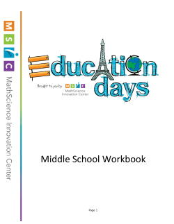 Middle School Workbook