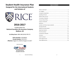SAS - Consolidated Health Plans