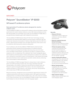 Polycom&reg; SoundStation&reg; IP 6000