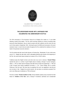 2009 Post Fair Release - Grosvenor House Antiques Fair