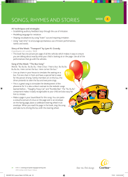 songs, rhymes and stories