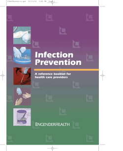 Infection Prevention: A reference booklet for
