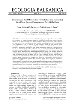 Crassulacean Acid Metabolism Permutation and Survival of