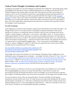 Tools of Taoist Thought