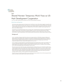 Shared Harvest: Temporary Work Visas as US
