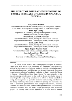 the effect of population explosion on family standard of living in