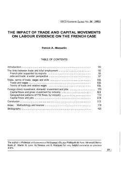 The impact of trade and capital movements on labour