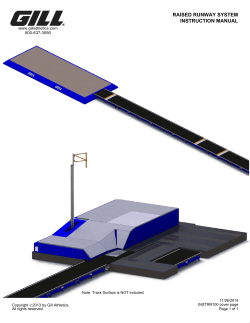 raised runway system instruction manual