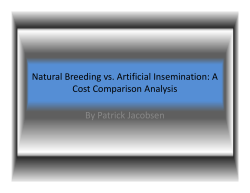 Natural Breeding vs. Artificial Insemination: A Cost Comparison