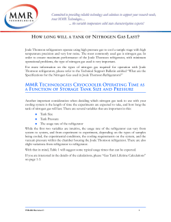 how long will a tank of nitrogen gas last?