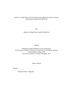 effect of proteolytic enzyme and fiber of papaya