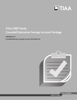 TIAA-CREF Funds Coverdell Education Savings Account Package