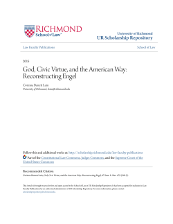 God, Civic Virtue, and the American Way