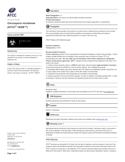 Cercospora nicotianae (ATCC&reg; 18366&trade;)