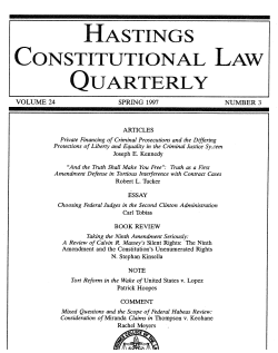 Taking the Ninth Amendment Seriously