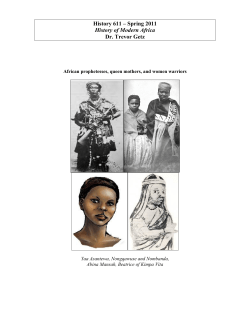 H2991 History of Africa to 1830