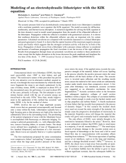 Modeling of an electrohydraulic lithotripter with the KZK equation