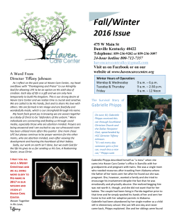 Fall/Winter - Haven Care Center