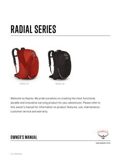 radial series - Osprey Packs