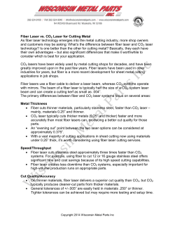 Fiber Laser vs. CO2 Laser for Cutting Metal As fiber laser technology