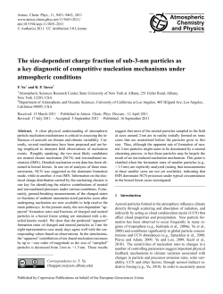 The size-dependent charge fraction of sub-3
