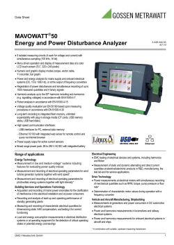 MAVOWATT 50 Energy and Power Disturbance