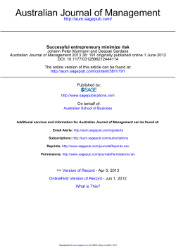 Australian Journal of Management