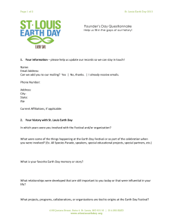 Founder`s Day Questionnaire