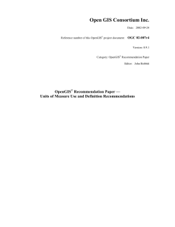 Units of Measure Recommendation