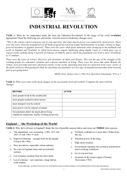 INDUSTRIAL REVOLUTION