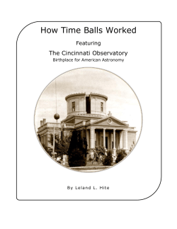 How Time Balls Worked - Cincinnati Observatory
