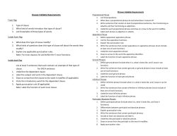 Phrases Foldable Requirements Clauses Foldable