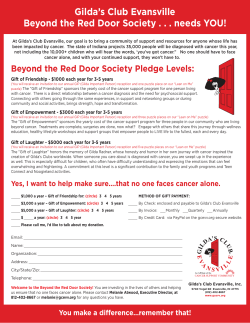 Beyond the Red Door Society Pledge Levels