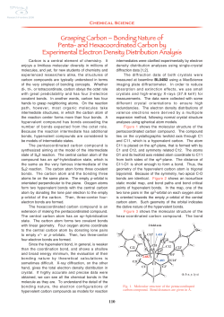 Grasping Carbon – Bonding Nature of Penta- and - SPring-8