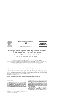 Modeling of riparian vegetated buffer strip width and placement A