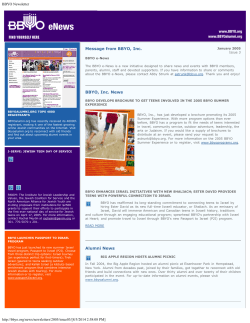 BBYO Newsletter