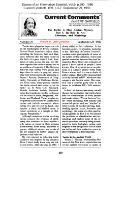 The Turtle: A Most Ancient Mystery. Part 1. Its Role in Art, Literature