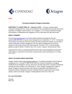 Conning Completes Octagon Acquisition