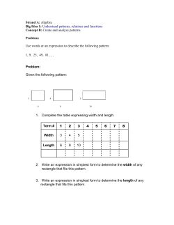 MAP Algebra packet File - Wentzville School District