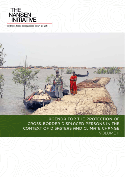 Agenda for the protection of cross-border displaced persons in the