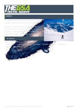 The Andes Mountains of South America is the longest