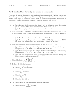 Test 4 - North Carolina State University