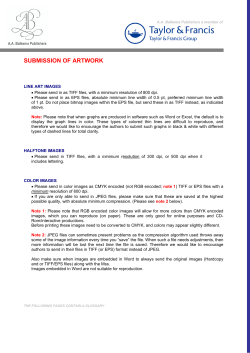submission of artwork