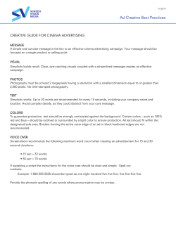 LOCAL ADVERTISER GUIDELINES