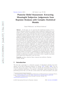 Posterior Belief Assessment: Extracting Meaningful Subjective